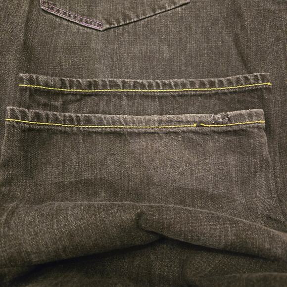 Vintage Coogi Jeans Size 40x32 Embroidered Indian Headdress Black Denim *read* - Picture 15 of 16